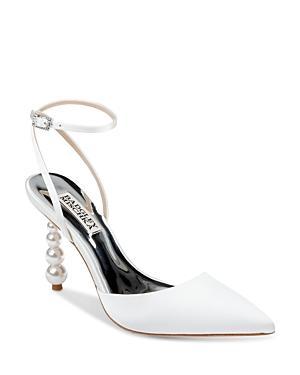 Indie Satin Ankle-Strap Cocktail Pumps Product Image