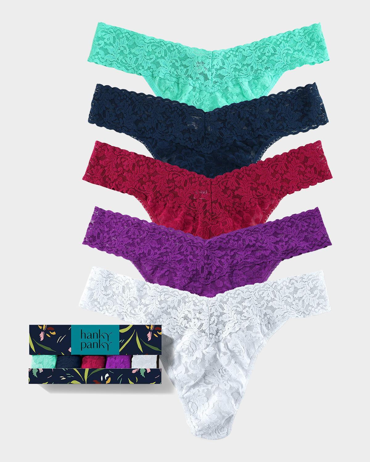 Hanky Panky Signature Original-Rise Thongs, Set of 5 Product Image
