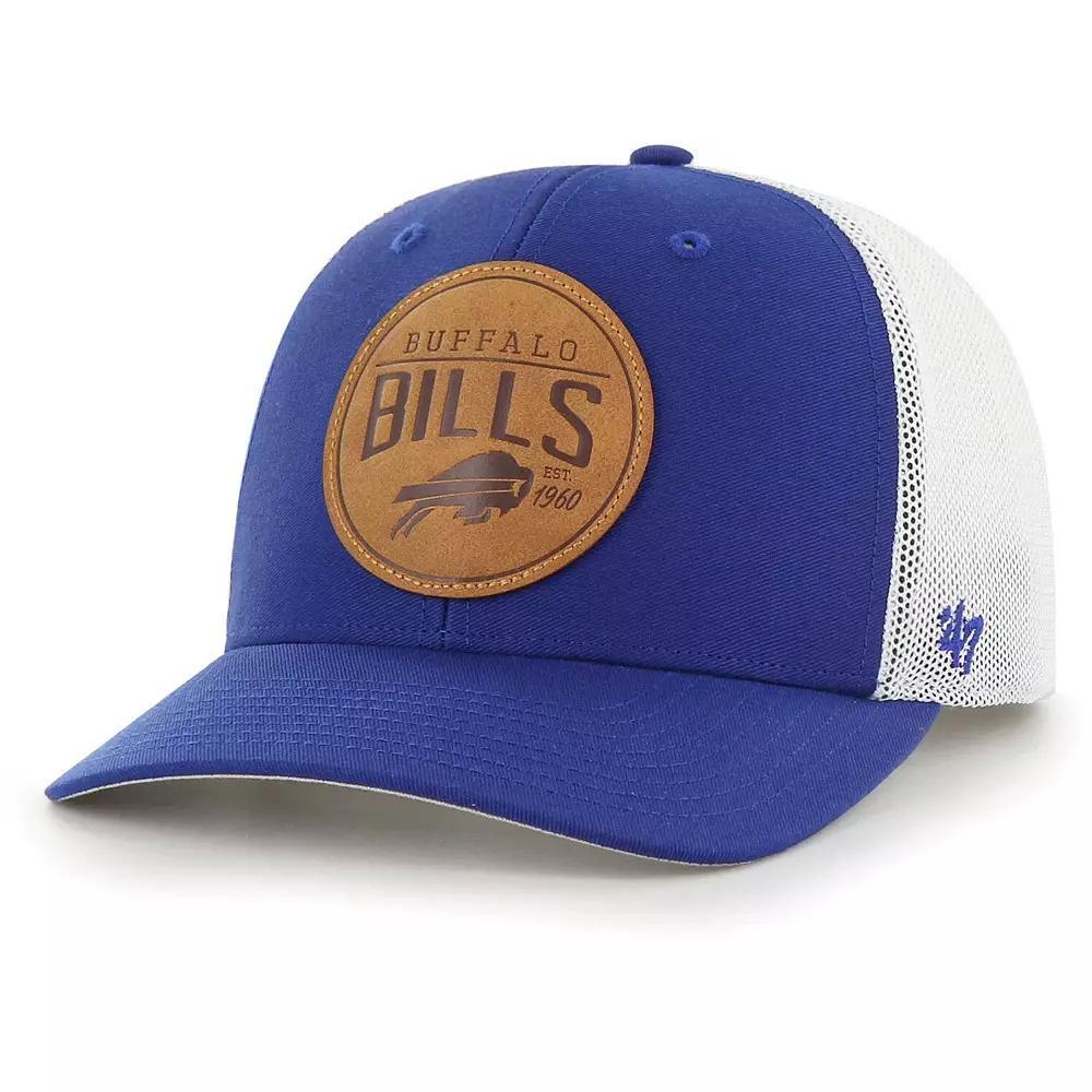 Men's '47 Royal Buffalo Bills Leather Head Flex Hat, Size: Large/XL, Blue Product Image