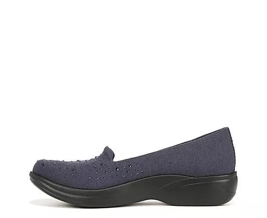 LifeStride Poppyseed 3 Womens Rhinestone Slip-ons Blue Product Image