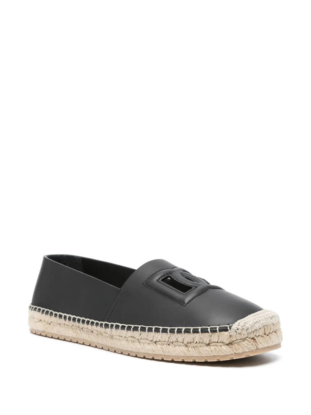 logo-embossed leather espadrilles Product Image