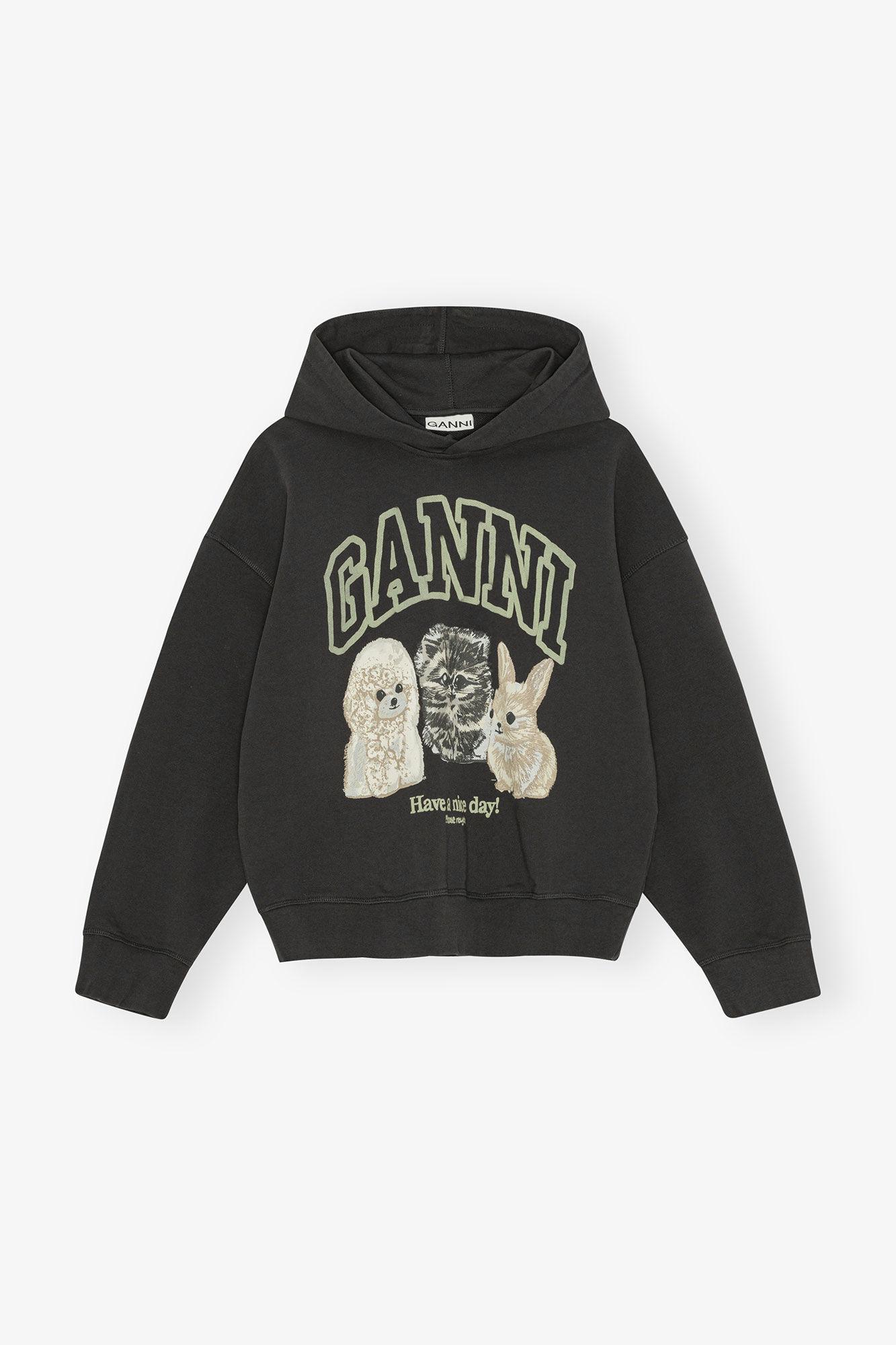 Black Animal Print Hoodie Product Image