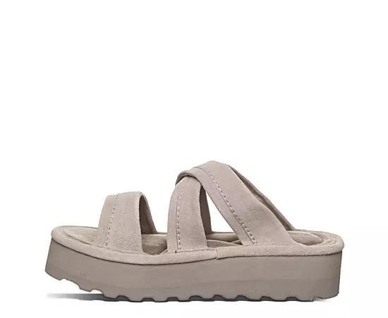 Bearpaw Altitude Womens Strappy Platform Sandals Brown Product Image