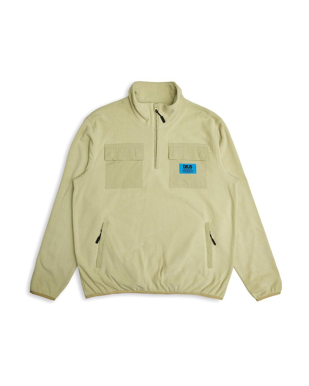Section Zip Neck Fleece - Sage Green Product Image