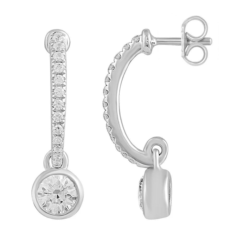 Royal Aura Sterling Silver 1/2 Carat T.W. Diamond Drop Earrings, Women's Product Image