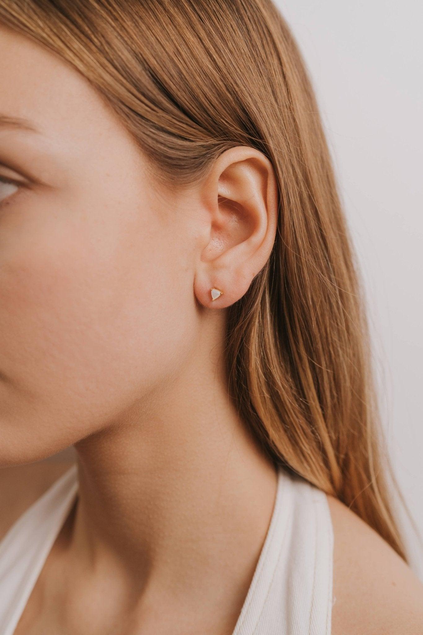 Mother of Pearl Mini Energy Gem Earring Product Image