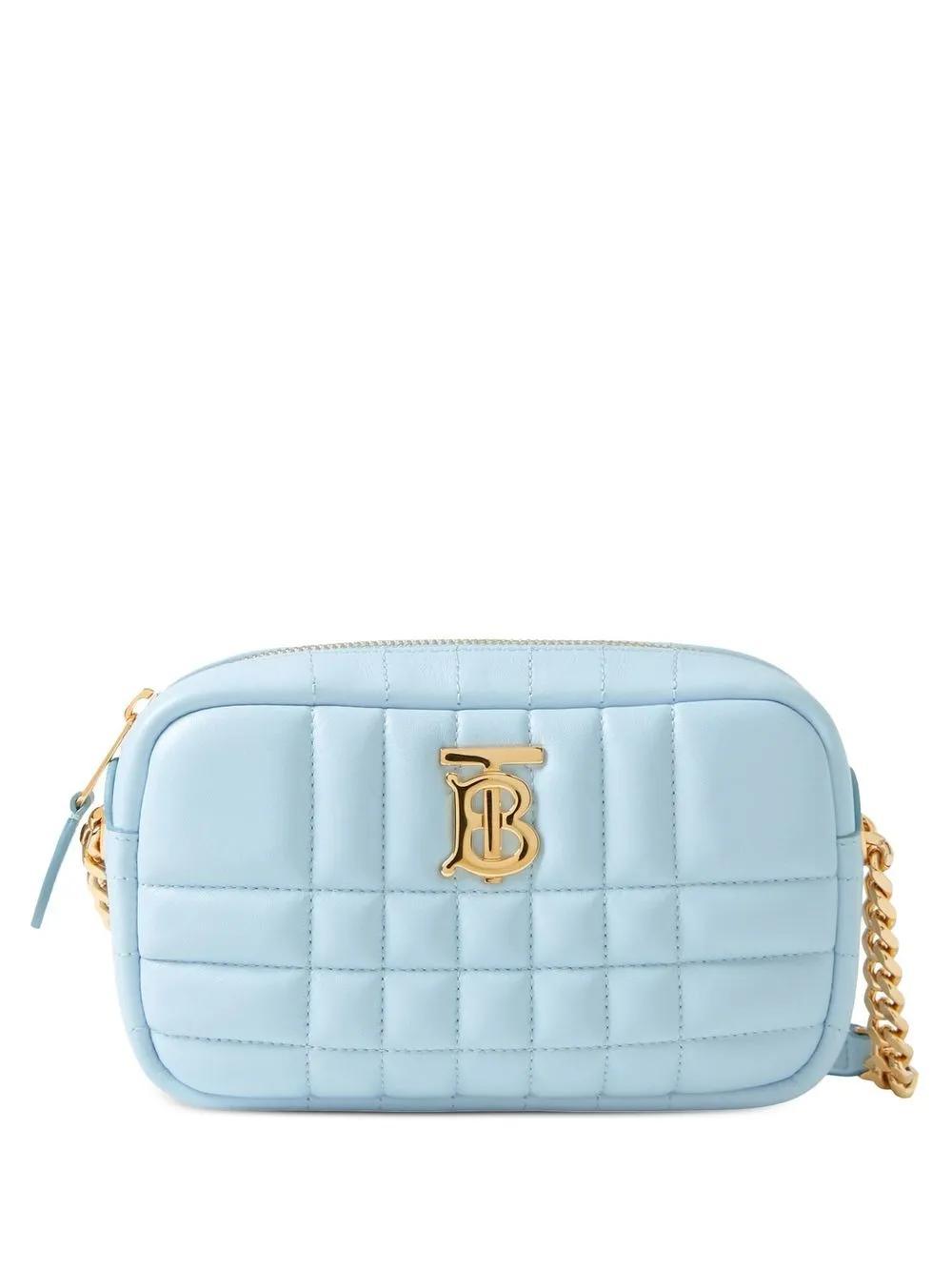BURBERRY Mini Lola Kameratasche In Blue Product Image