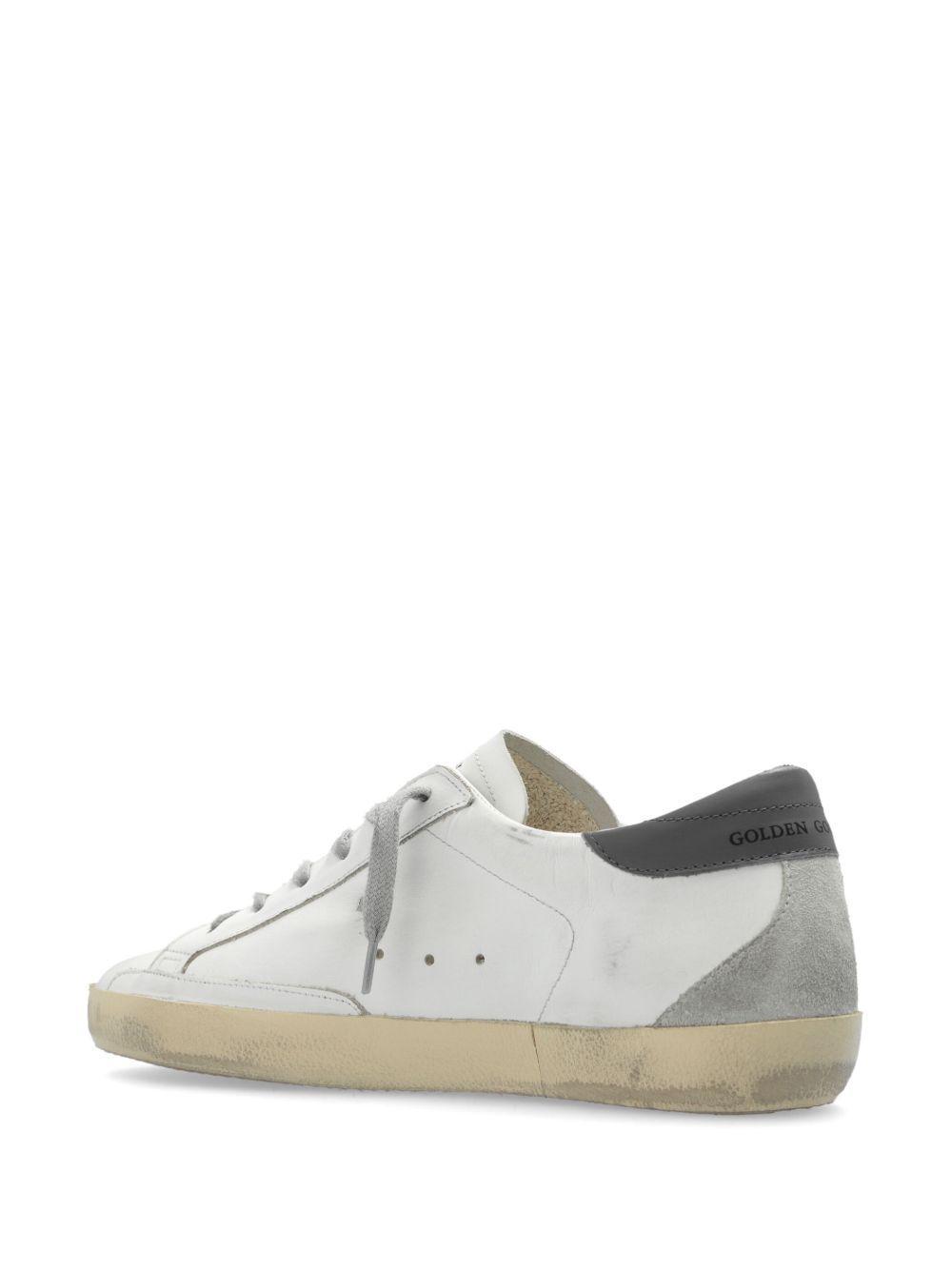 Super-star distressed leather sneakers Product Image