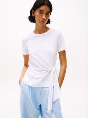 Side-Tie Crewneck T-Shirt Product Image