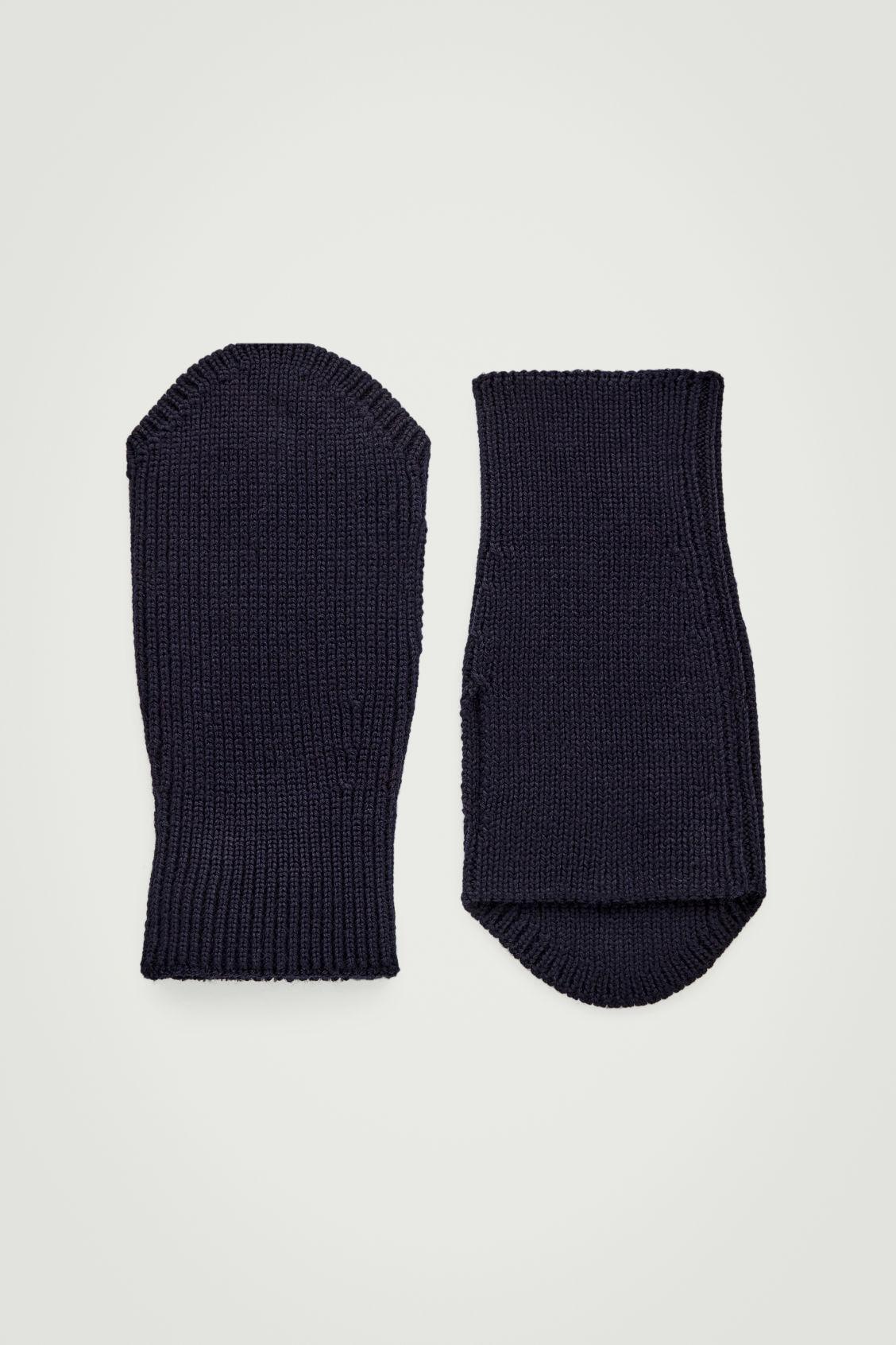 MERINO WOOL FINGERLESS GLOVES Product Image