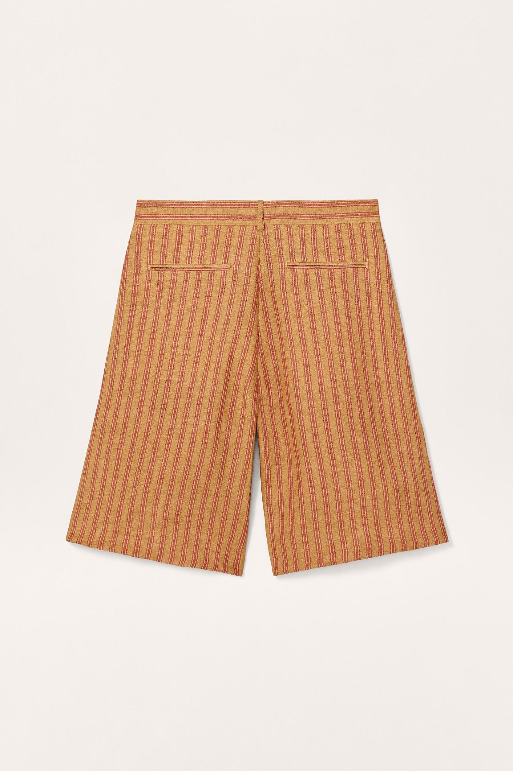 STRIPED LINEN SHORTS LIMITED EDITION Product Image