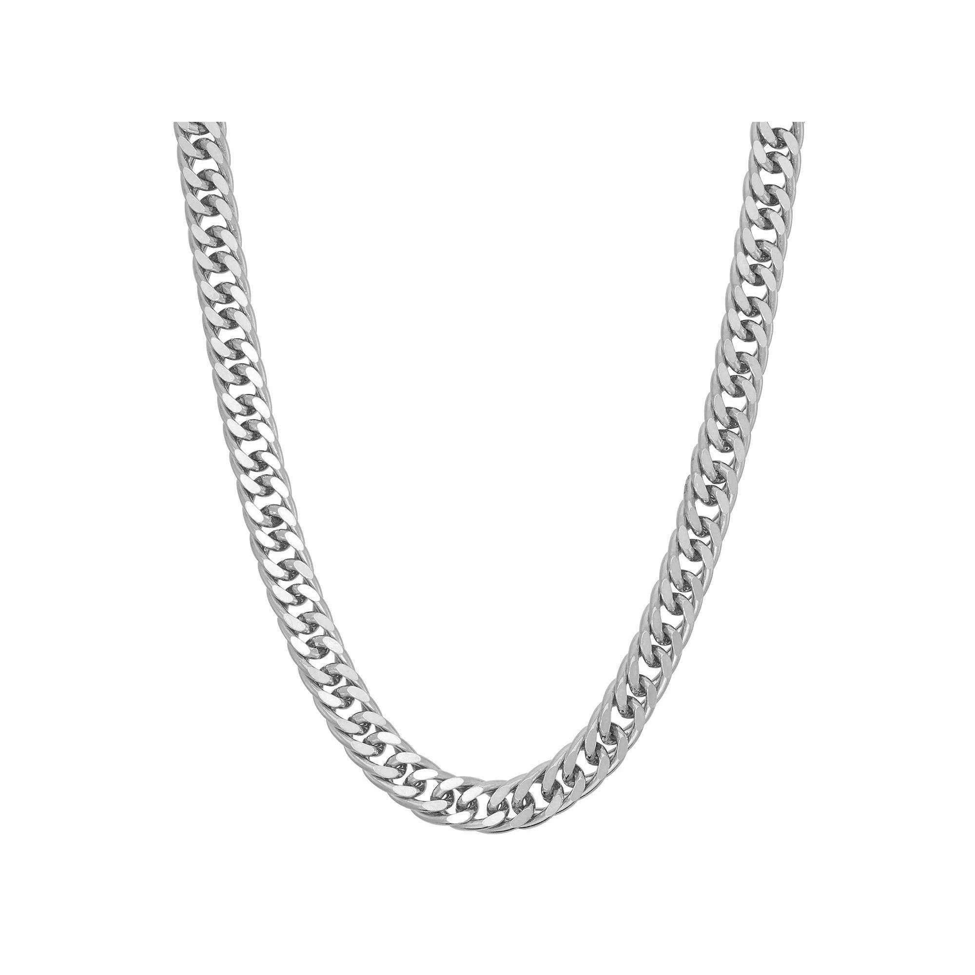 Men's Sterling Silver Miami 4.6mm Cuban Curb Chain Necklace, Size: 20", Gold Tone Product Image