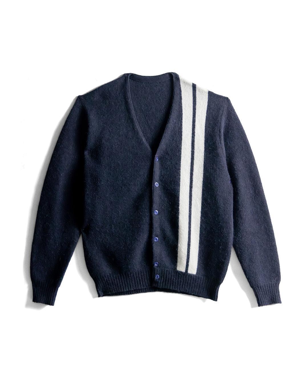 Comp Stripe Cardigan - Navy Male Product Image