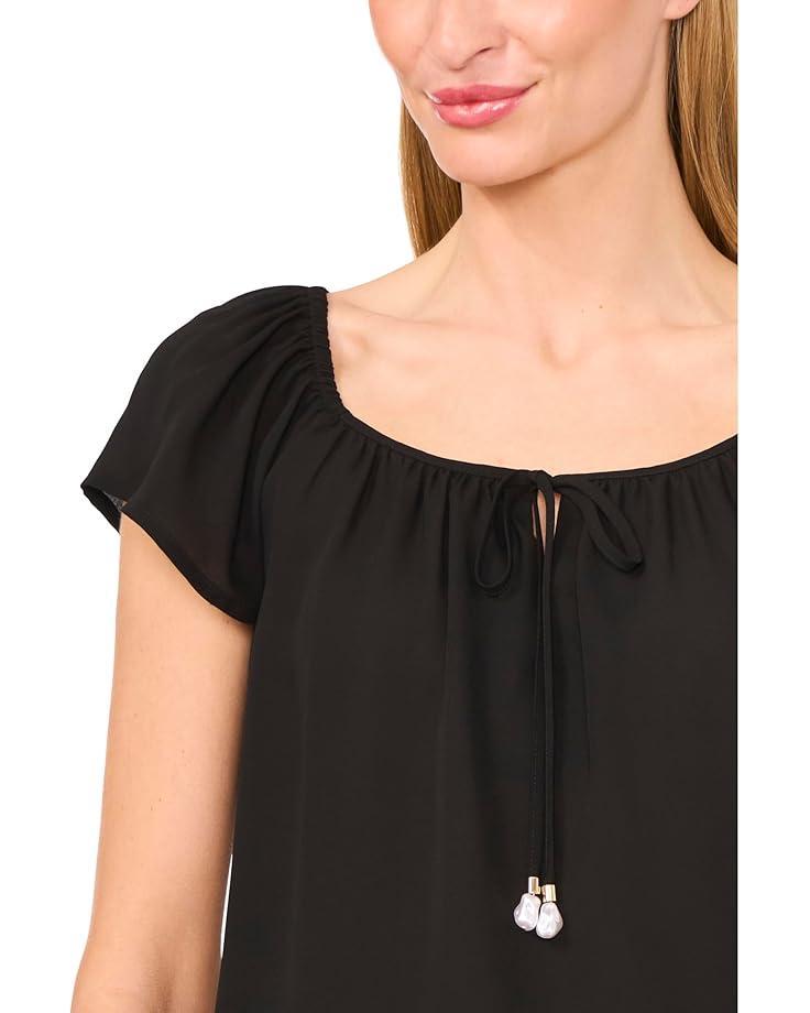 Ruffled V Neck Top Product Image