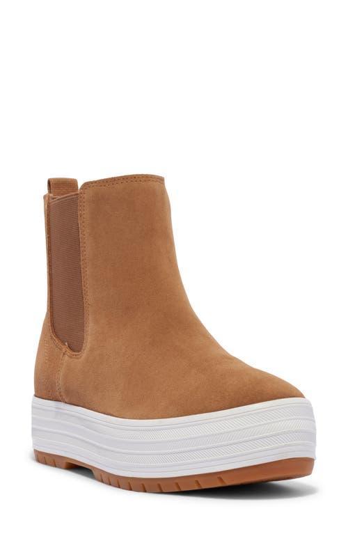 Keds The Platform Chelsea Lug Suede) Women's Boots Product Image