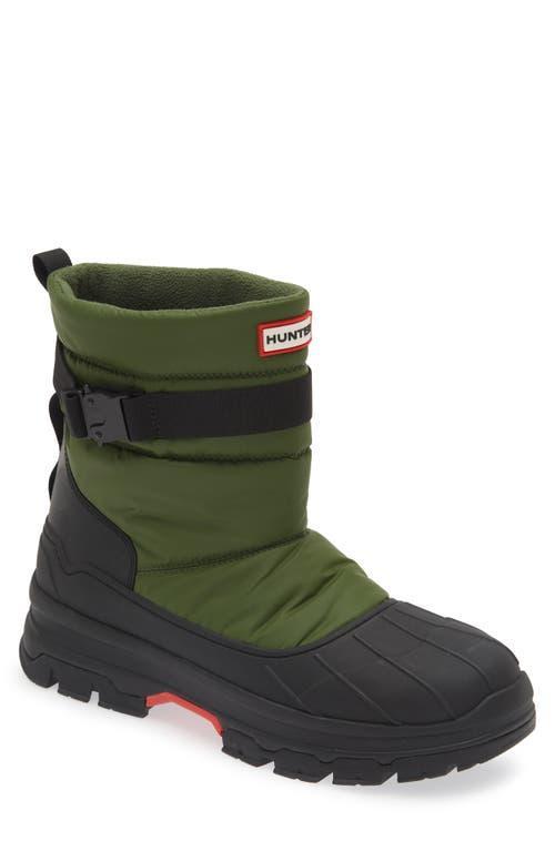 Hunter Intrepid Short Buckle Snow Boot (Black/Natural Gum) Men's Shoes Product Image