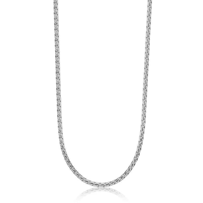 Mens LYNX Stainless Steel 20 Inch Twist Chain Necklace Product Image