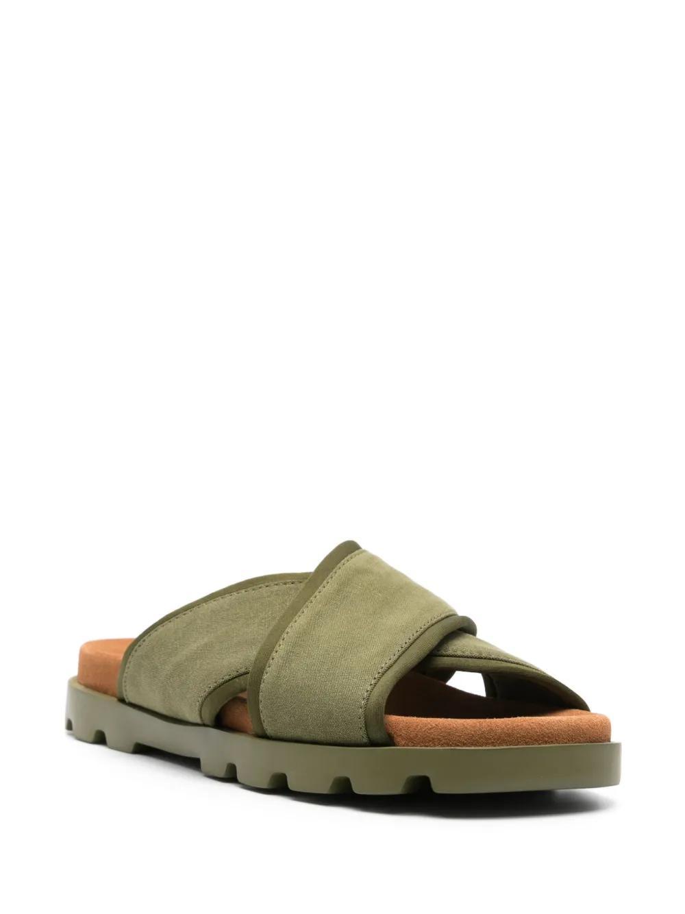 CAMPER Brutus Crossover Sandals In Green Product Image