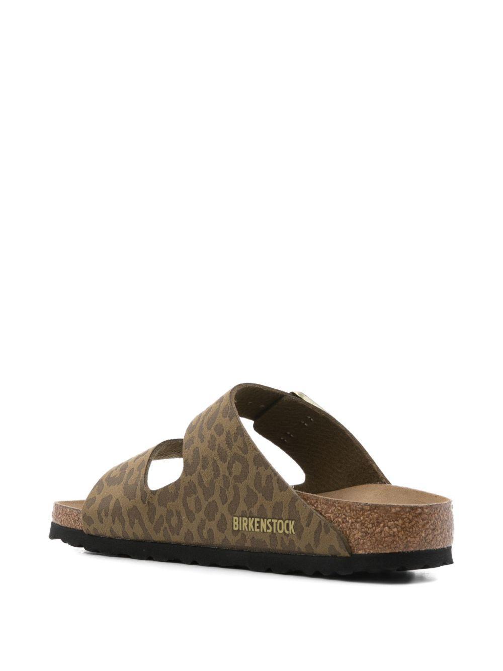 Arizona leopard-print double-buckle sandals Product Image