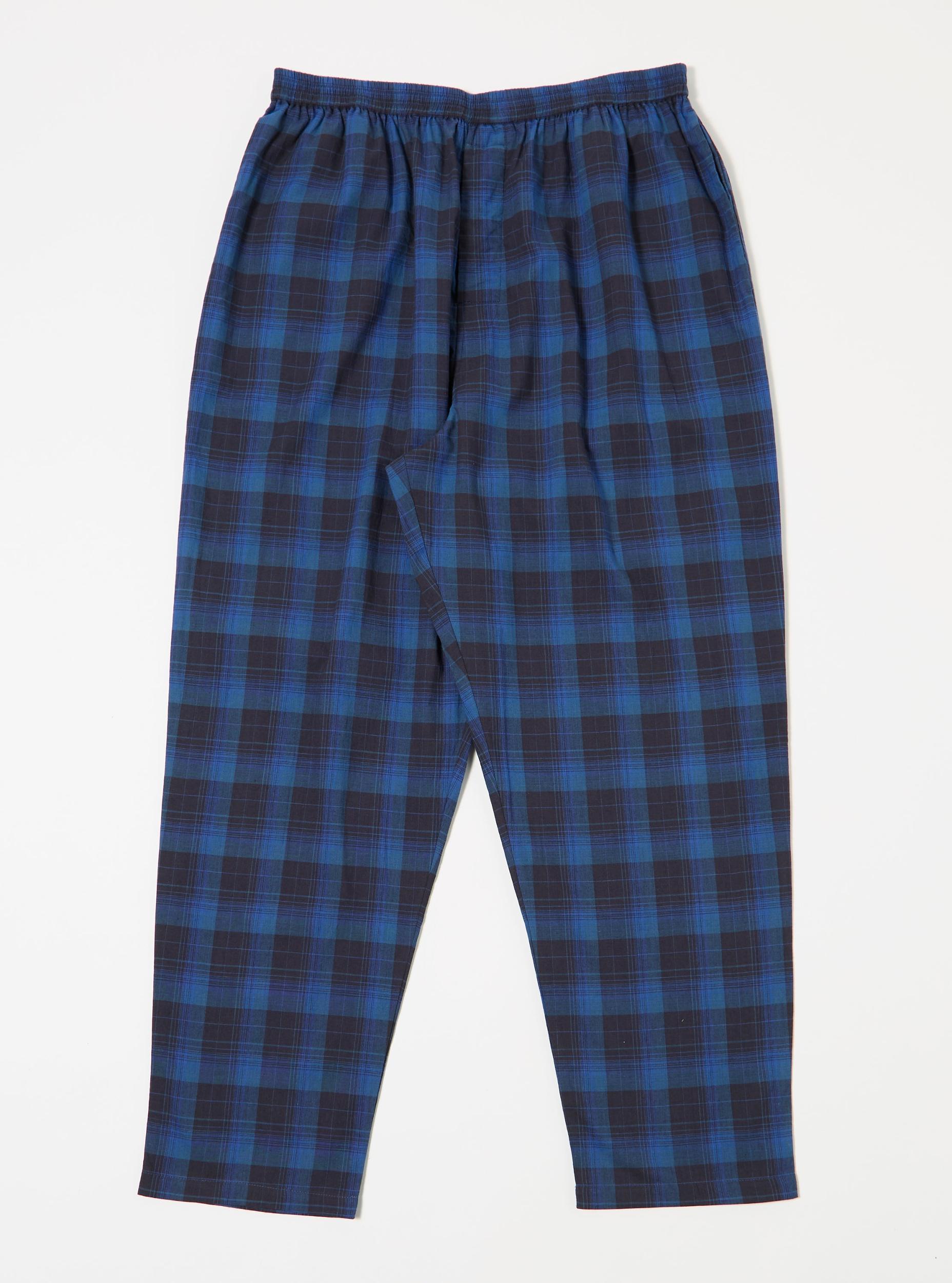 Navy/Blue Check Long Pyjama Set Product Image