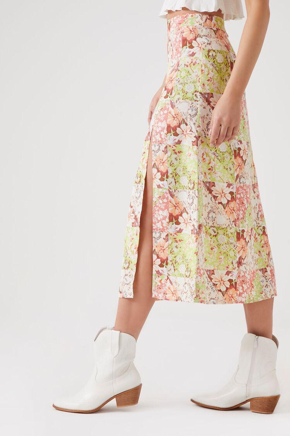 Floral Print Midi Skirt | Forever 21 Product Image