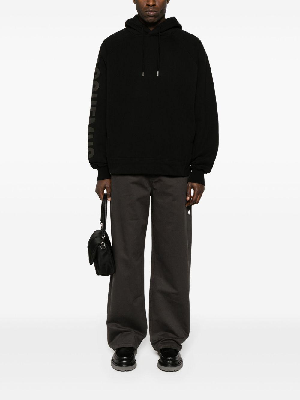 Le Hoodie Typo cotton top Product Image
