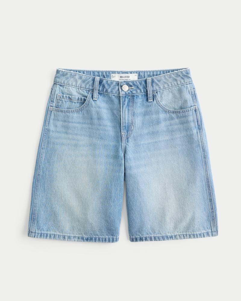 Low-Rise Tinted Mud Wash Baggy Jort Product Image