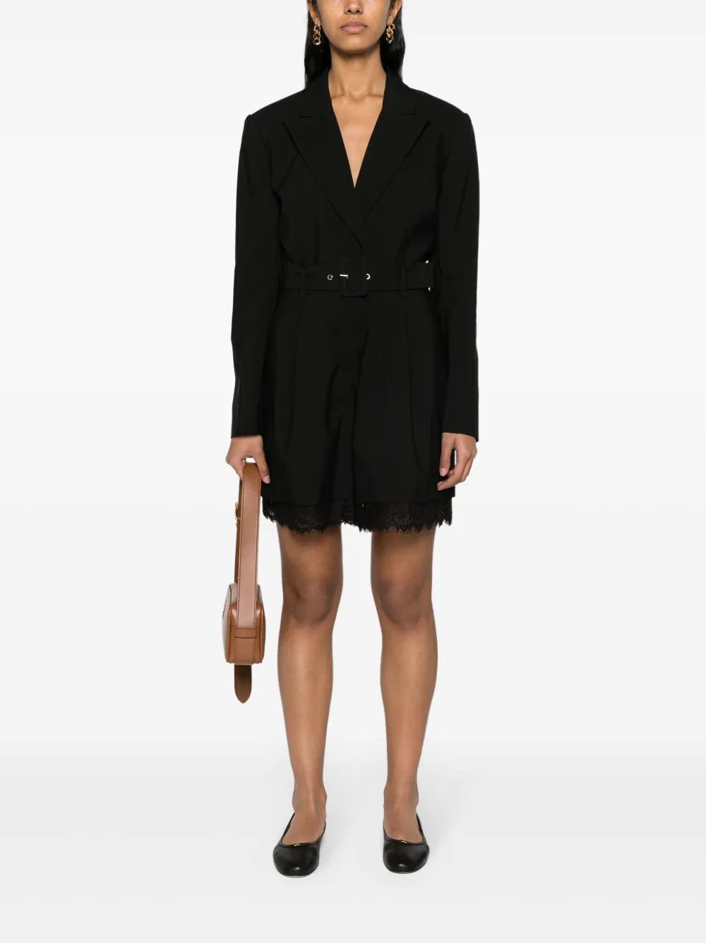 lace-trim blazer playsuit Product Image