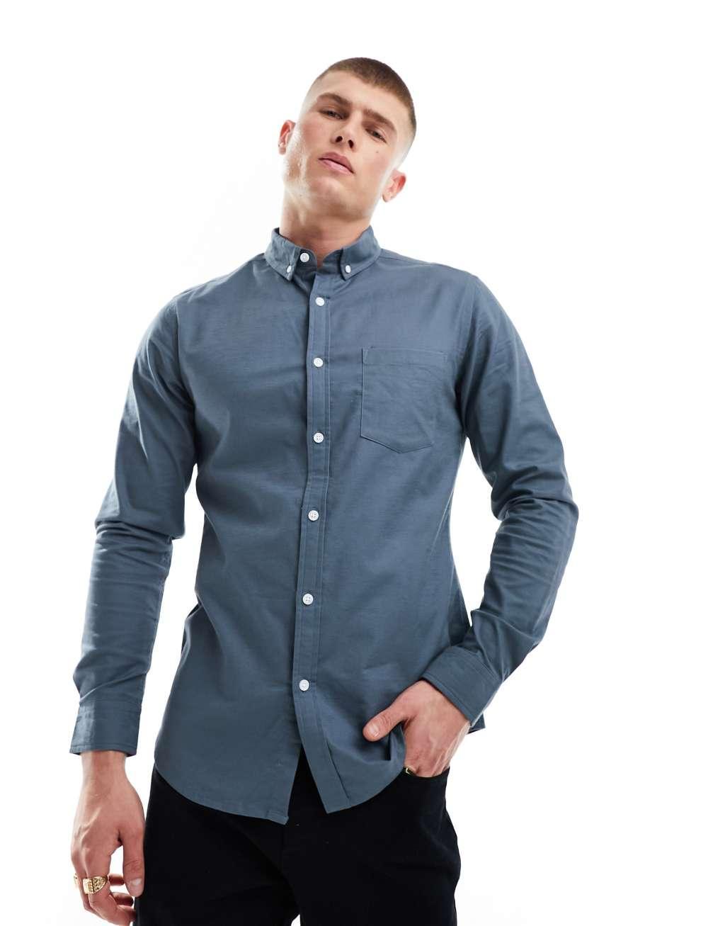 ASOS DESIGN slim fit oxford shirt Product Image