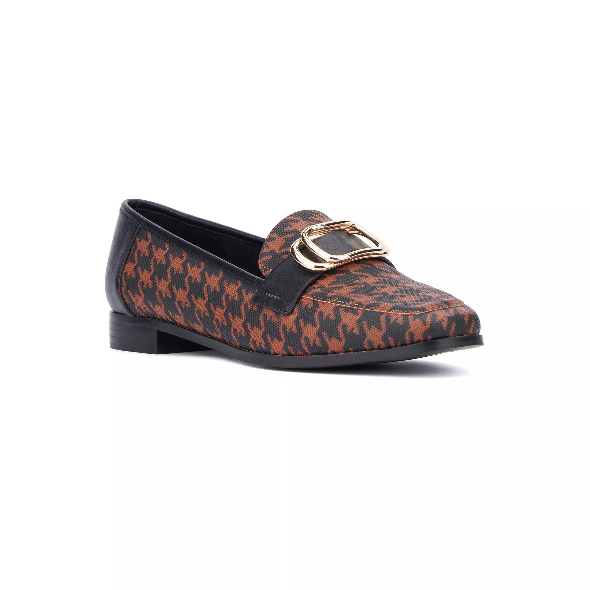 New York & Company Ramira Women's Loafers, Size: 8, Black White Product Image