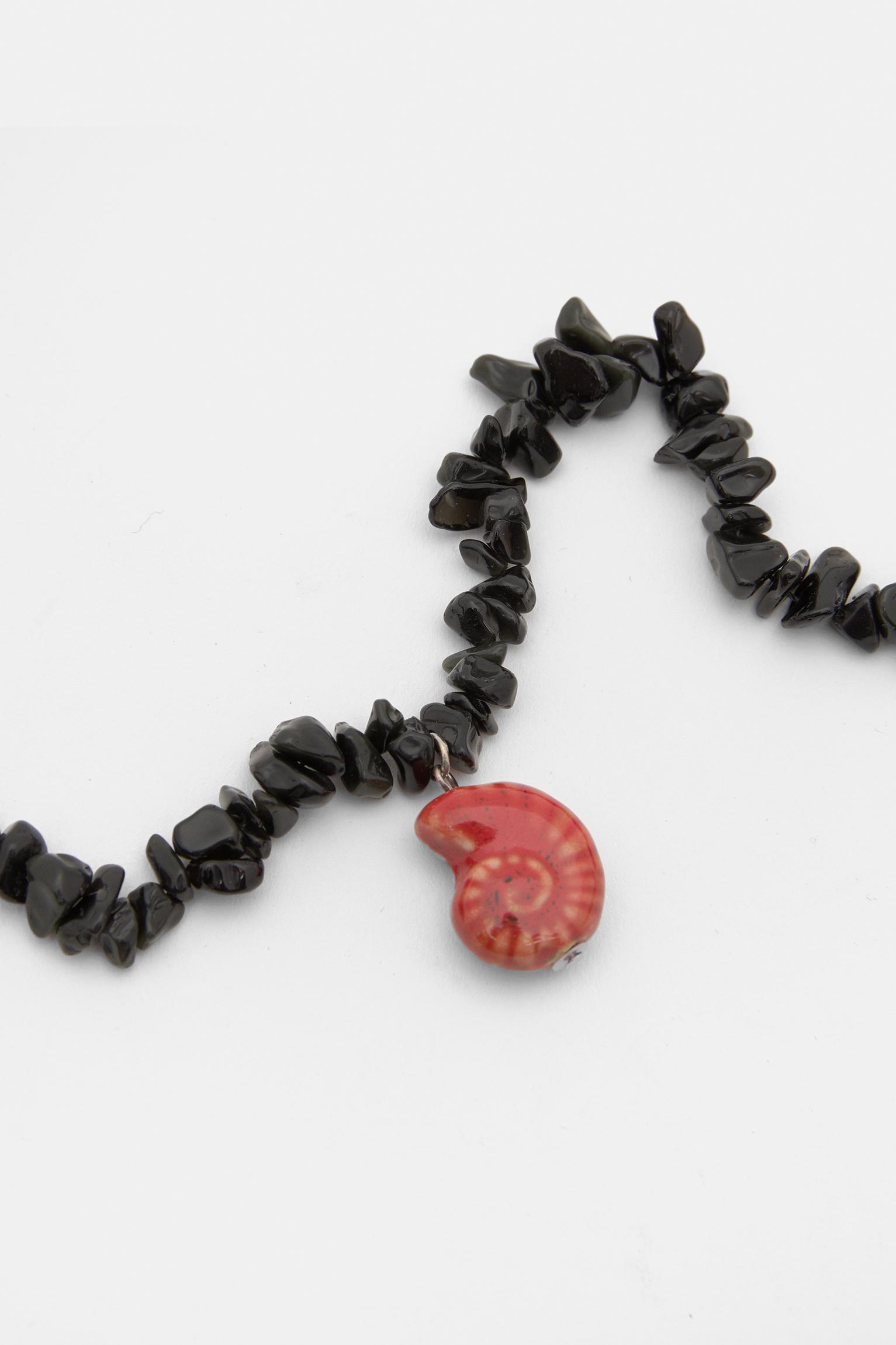 Long ceramic seashell necklace Product Image