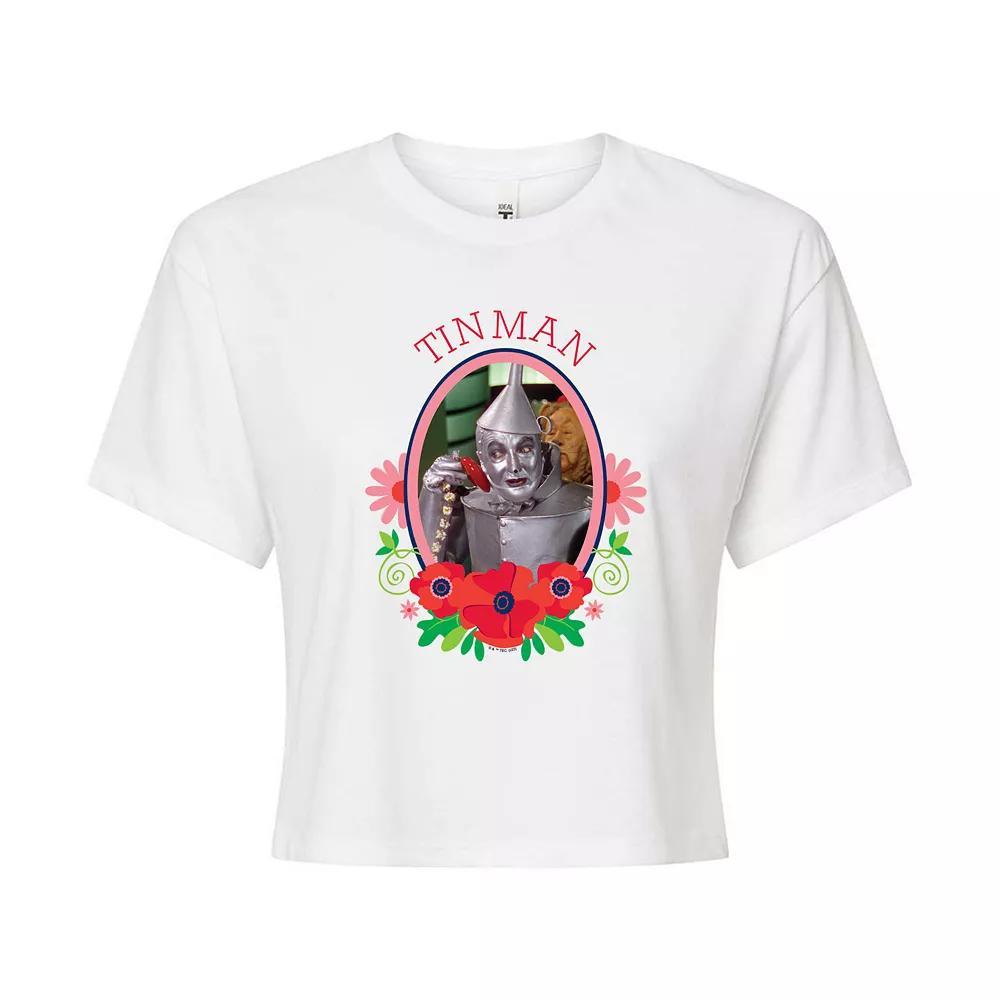 Juniors The Wizard of Oz Tin Man Cropped Tee, Girls Product Image