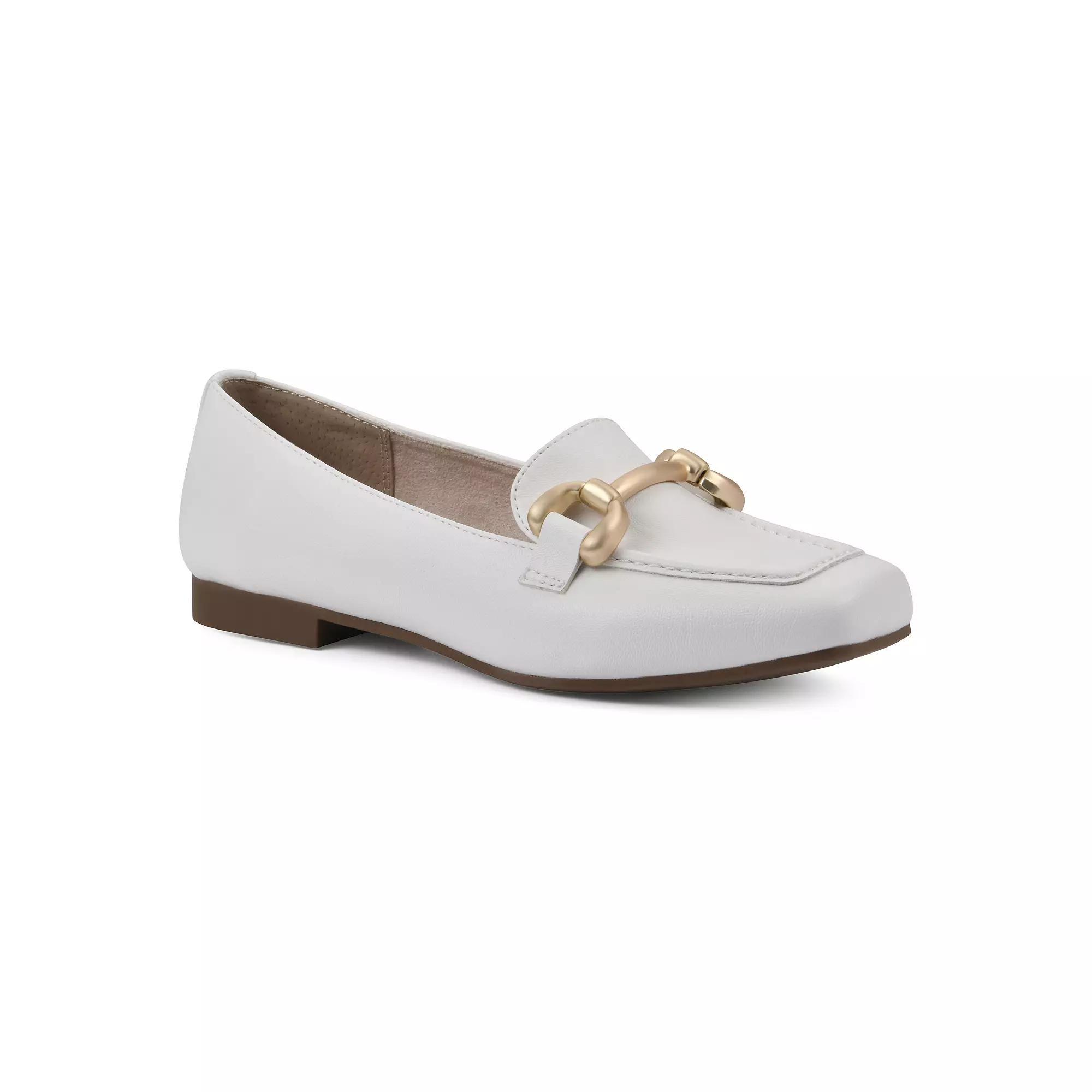 Cliffs by White Mountain Bestow Women's Loafers, Size: 6, White Smo Product Image