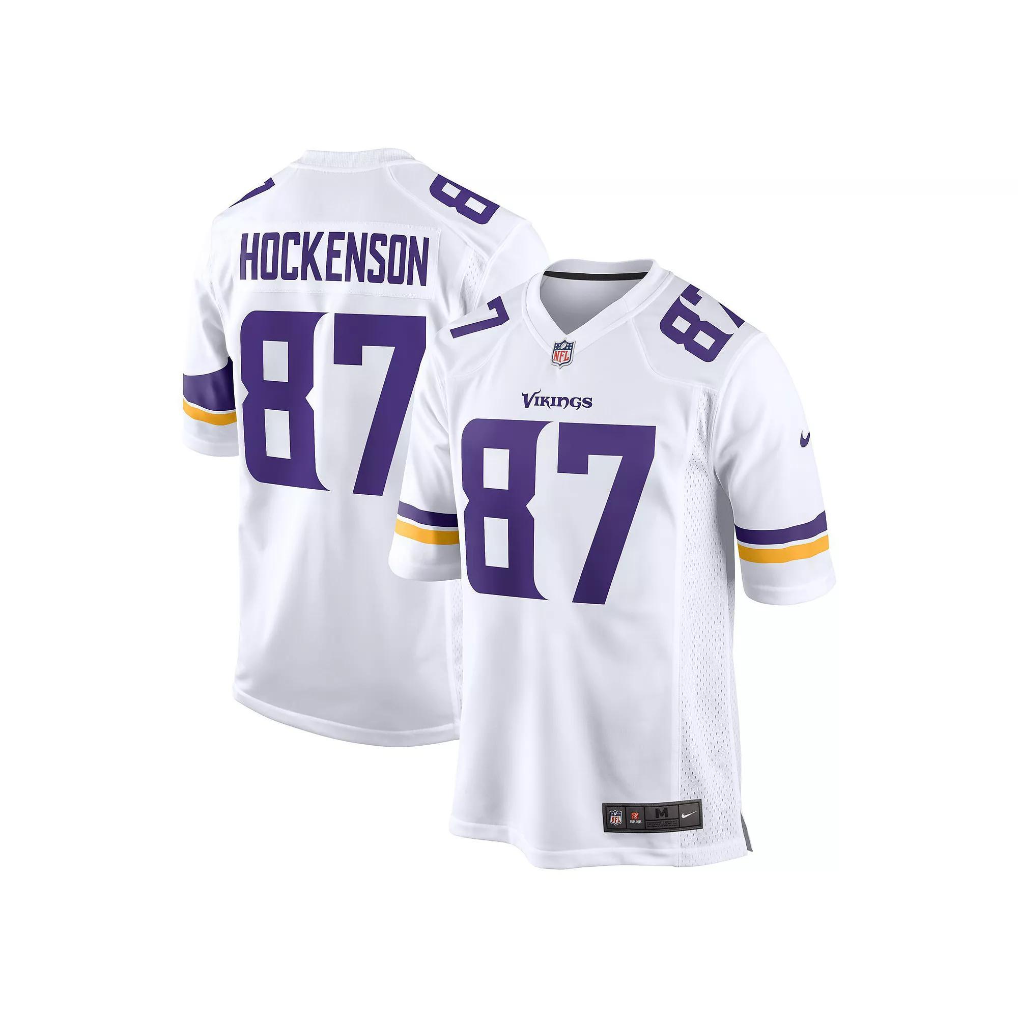 Men's Nike T.J. Hockenson White Minnesota Vikings Game Player Jersey, Size: XL Product Image