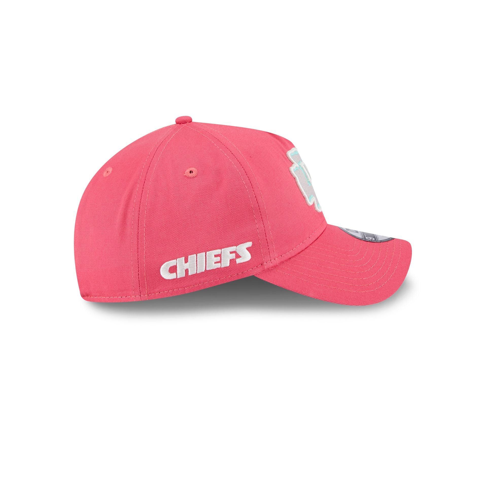 Kansas City Chiefs Coral 9TWENTY A-Frame Adjustable Hat Male Product Image