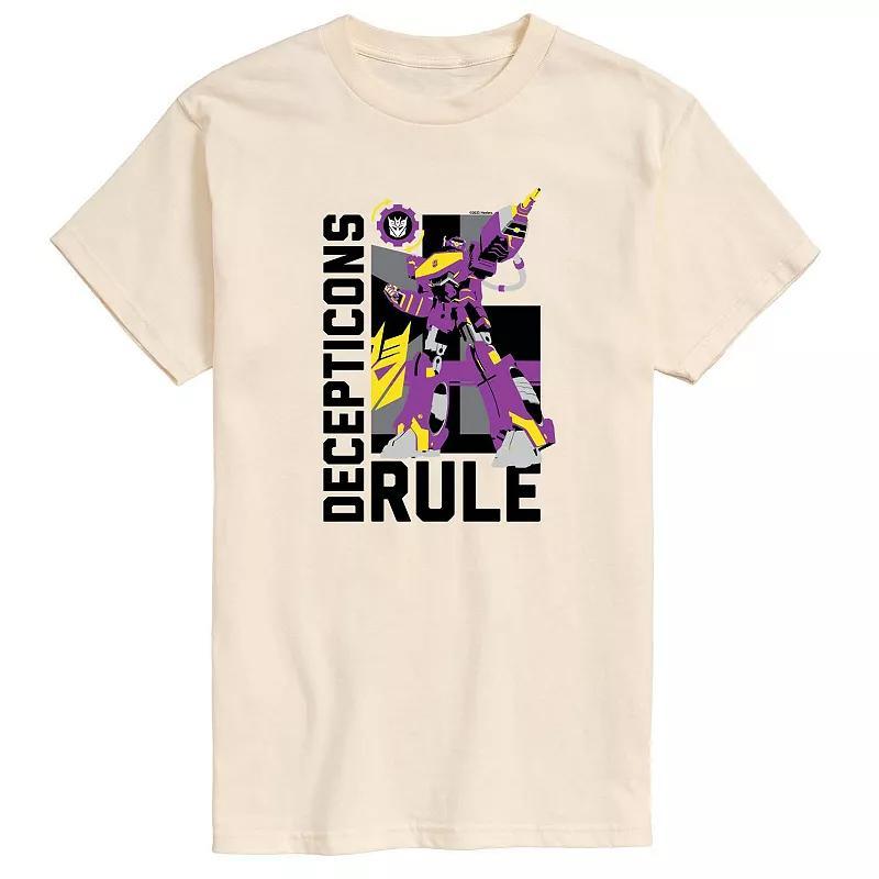Mens Transformers Decepticons Rule Graphic Tee Ivory Product Image