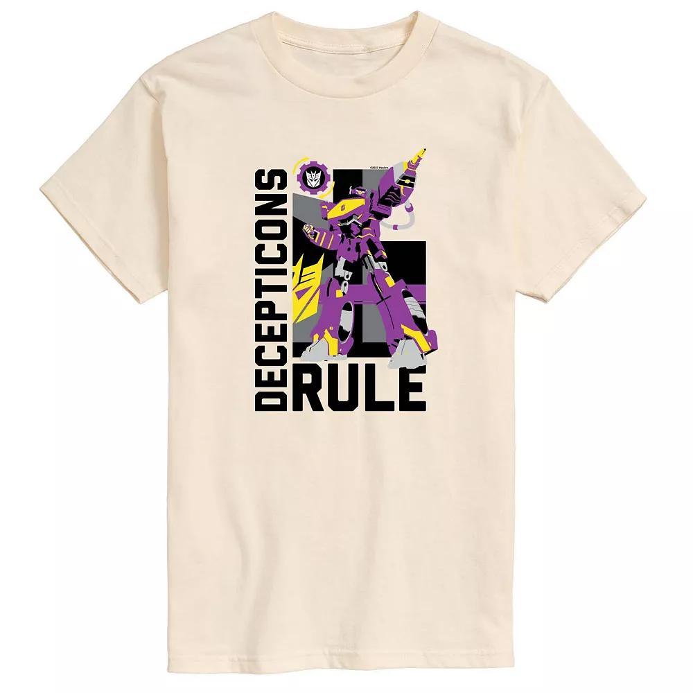 Mens Transformers Decepticons Rule Graphic Tee Ivory Product Image