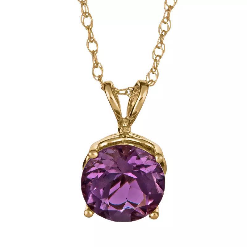 Celebration Gems 14k Gold Peridot Pendant, Women's, Size: 18", Green Product Image