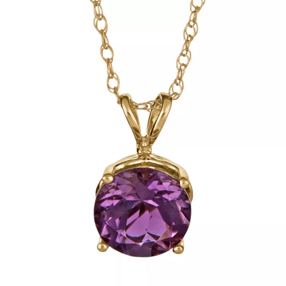 Celebration Gems 14k Gold Peridot Pendant, Women's, Size: 18", Green Product Image