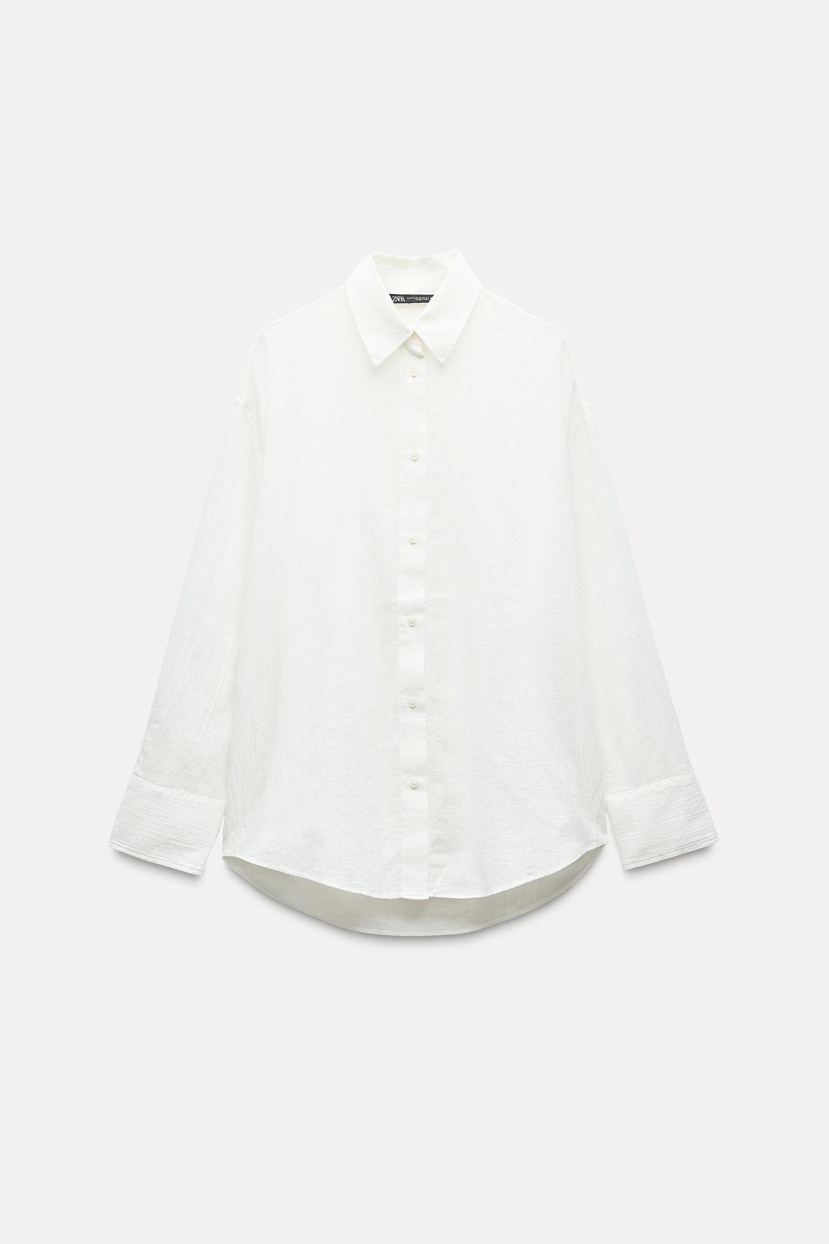 OVERSIZED COTTON CHIFFON SHIRT Product Image