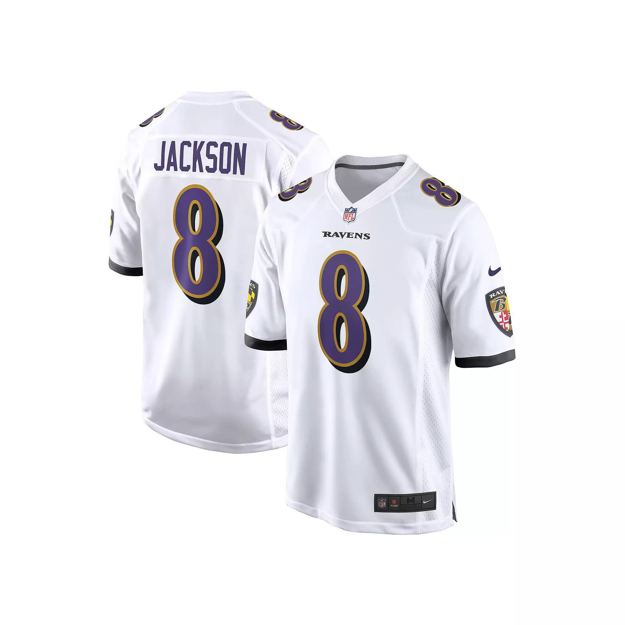 Men's Nike Lamar Jackson White Baltimore Ravens Game Jersey, Size: 3XL Product Image