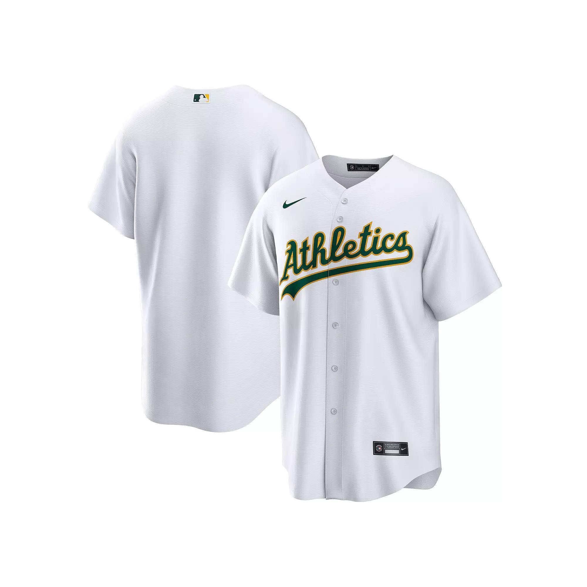 Men's Nike White Oakland Athletics Home Replica Team Jersey, Size: Medium Product Image