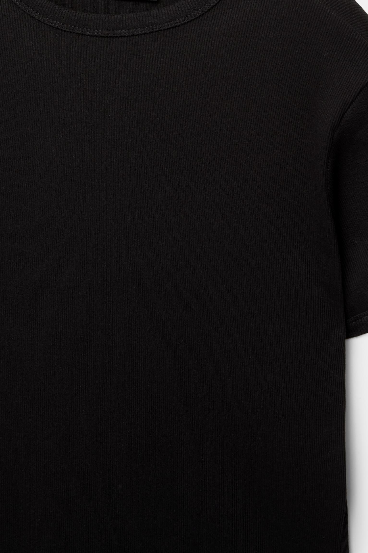 Ribbed short sleeve T-shirt Product Image
