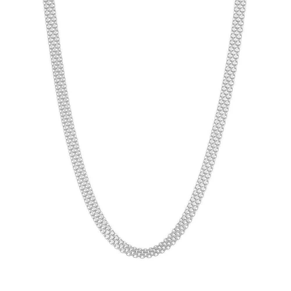 Giorgio di Vicenza Sterling Silver Bismark Chain Necklace, Womens Product Image