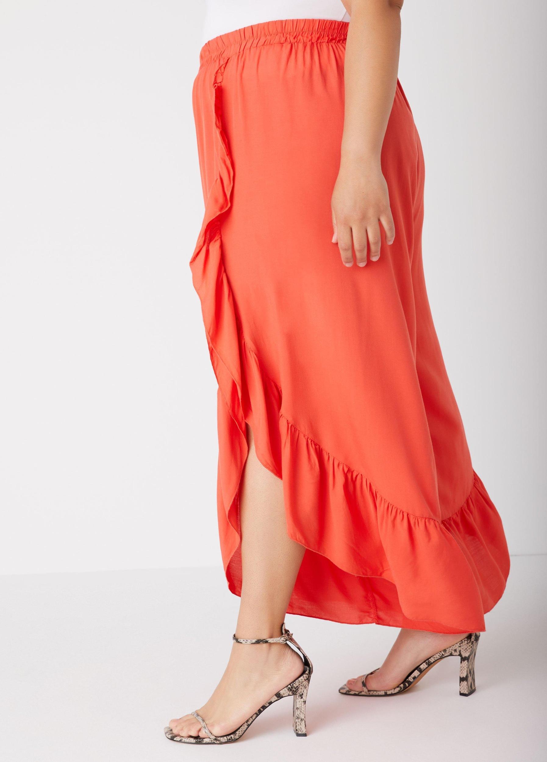 Ruffled Side Split Pants Product Image
