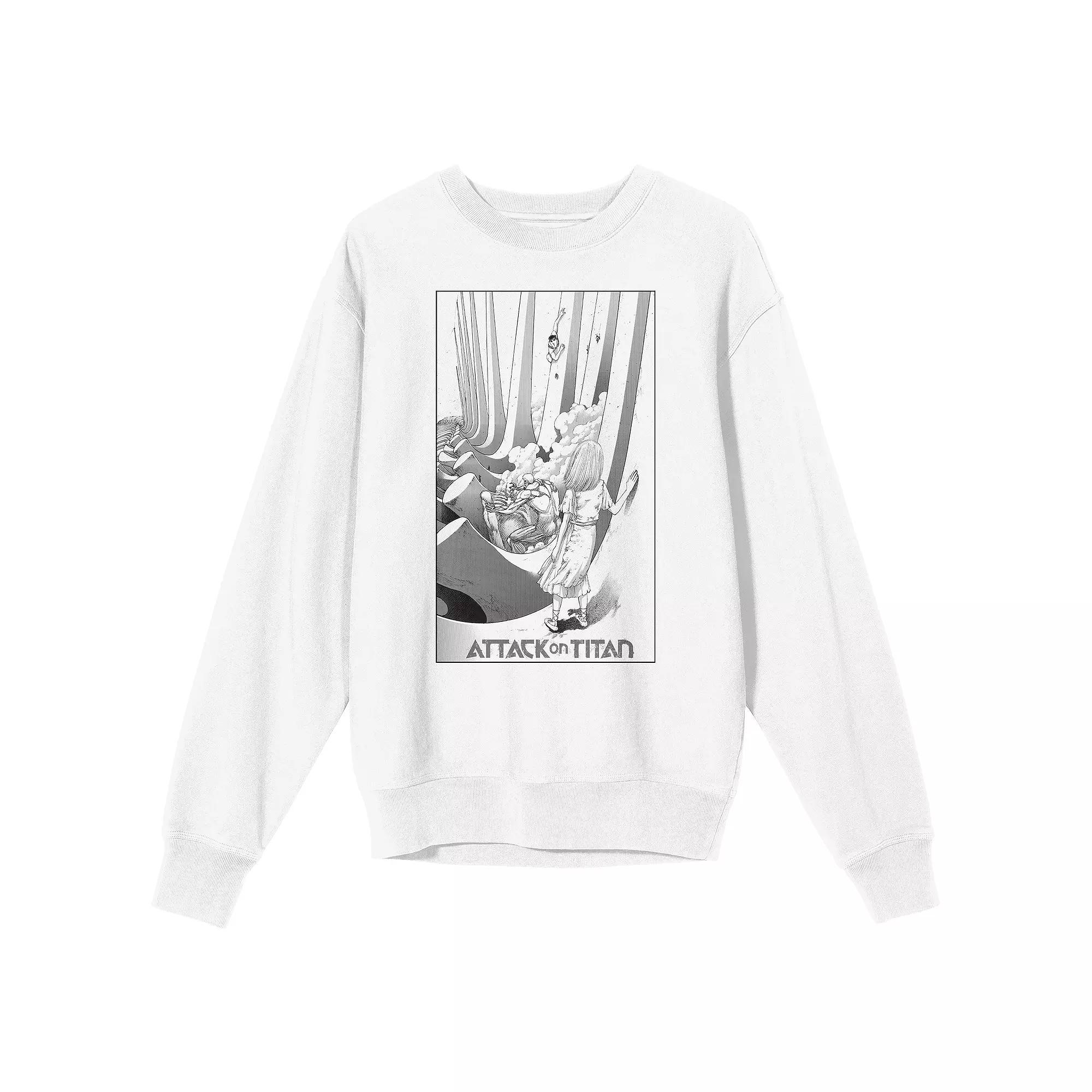 Men's Attack On Titan Ymir Fritz Sweatshirt, Size: XXL, White Product Image