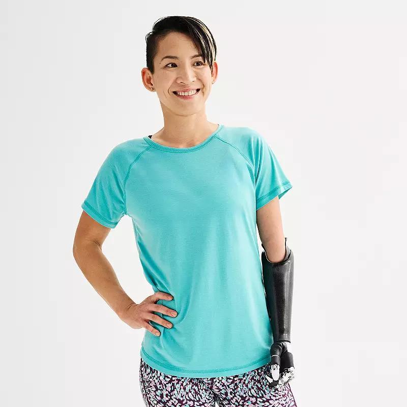 Women's Tek Gear® Adaptive Core Raglan Tee, Size: XS, Maiti Pink Product Image