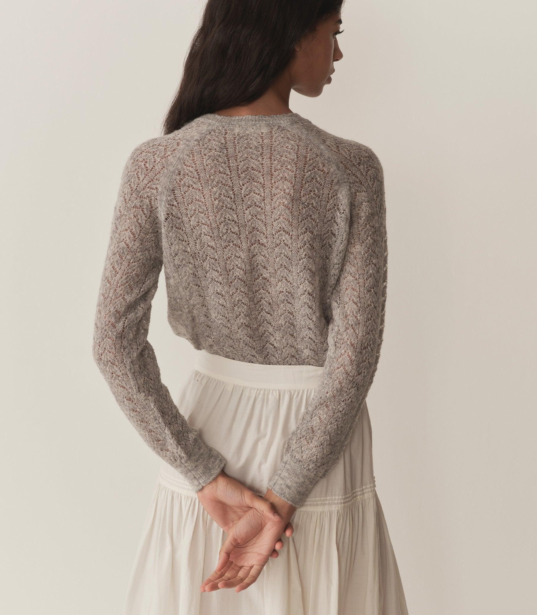 OPHIRA SWEATER -- LIGHT HEATHER GREY Product Image