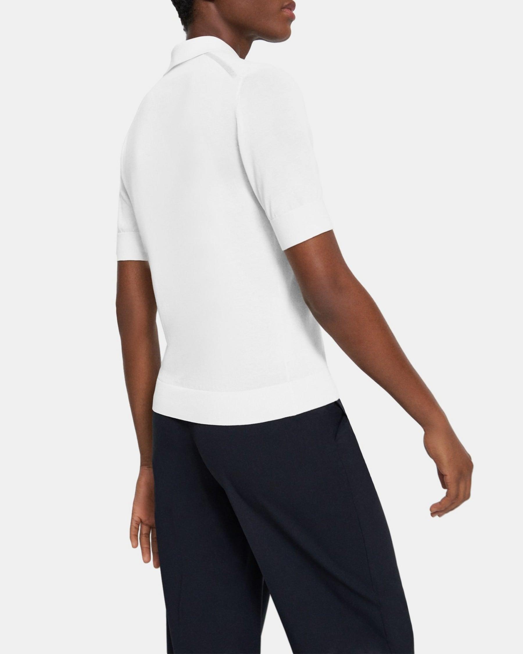 Polo Sweater in Cotton Blend Product Image
