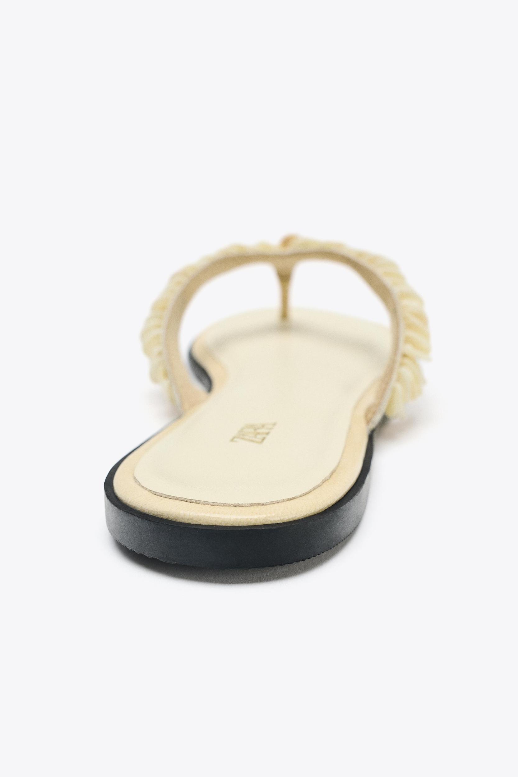 BEADED STRAP SANDALS Product Image